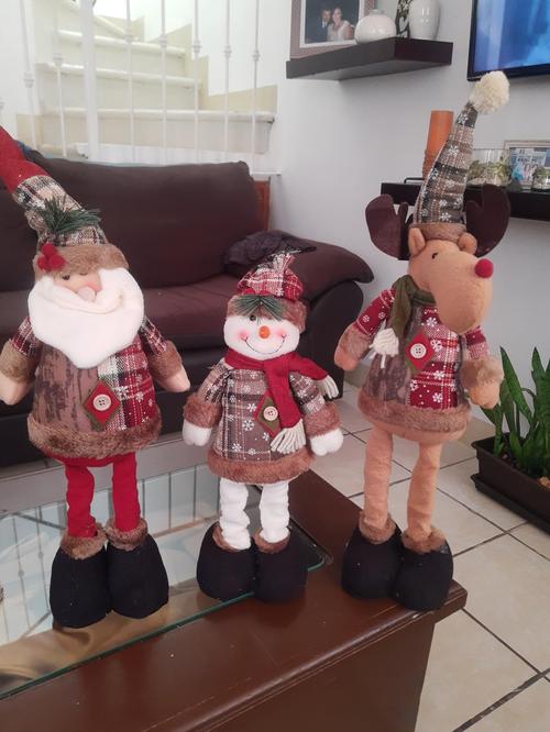 Christmas Dolls Tree Decor with Reindeer Snowman Santa Claus for Home Decoration photo review