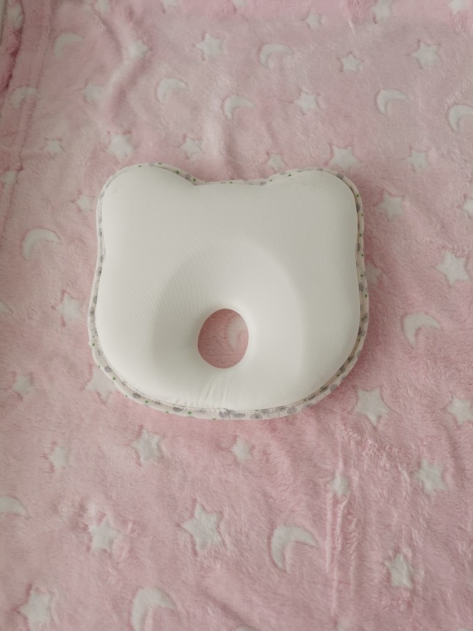 Newborn Infant Anti-Roll Pillow Flat Head Prevention photo review