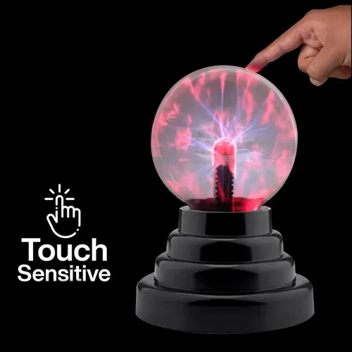 Novelty Magic Crystal Plasma Ball Touch Light 3 4 5 6 8 inch LED Night  Light Glass Plasma Ball Sphere Table Lights 