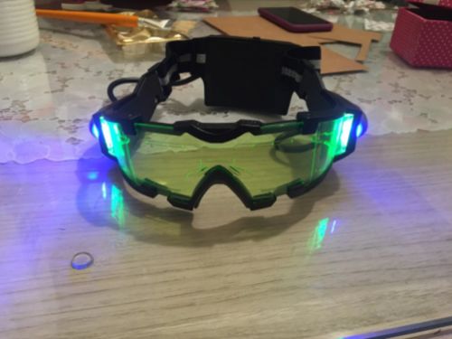 Night Vision Goggles, Adjustable Kids-Led Night Goggles Eye Protection Glass with Anti-laser Lens photo review
