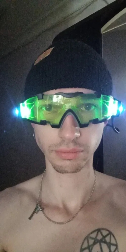 Night Vision Goggles, Adjustable Kids-Led Night Goggles Eye Protection Glass with Anti-laser Lens photo review