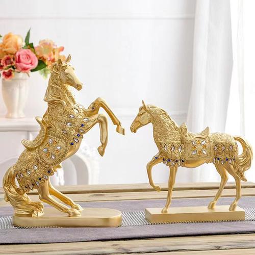 Nordic Resin Horse Sculptures for Home Decoration