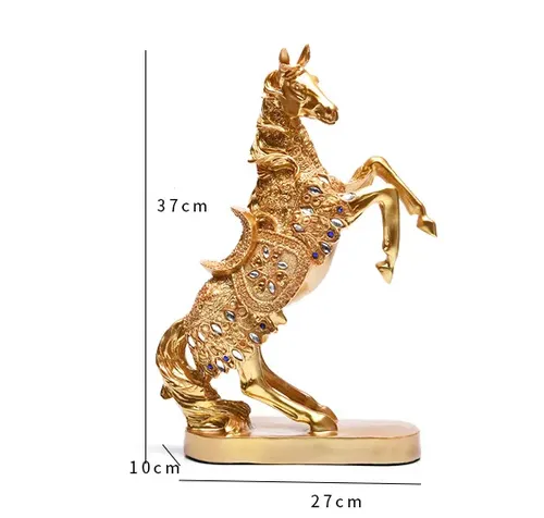 Nordic Resin Horse Sculptures for Home Decoration