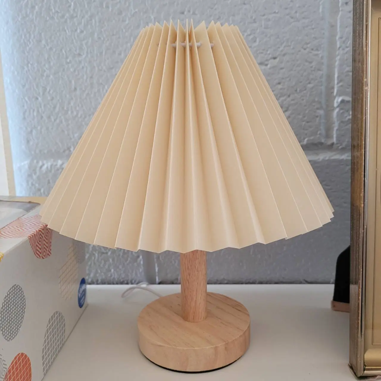Nordic Pleated Table Lamp - Foldable, Adjustable, USB Powered photo review
