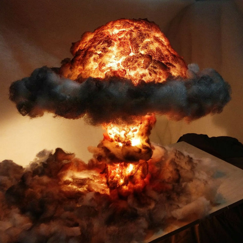 Nuclear Explosion Mushroom Cloud Lamp - Shut Up And Take My Money