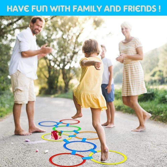 Kids Outdoor Jump Ring Training Game Set