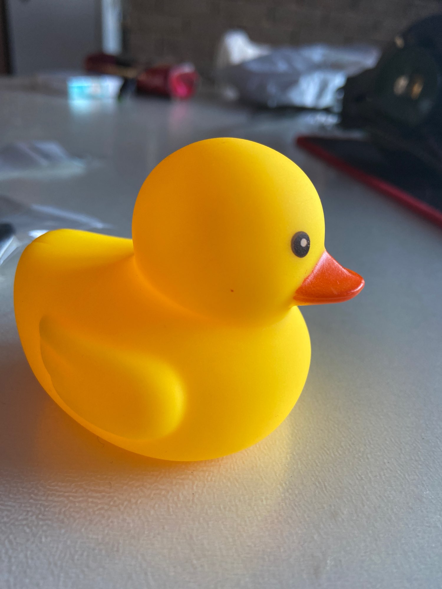 Yellow Duck Chewing Toy for Puppy Teeth Cleaning - Interactive Unzip Squeaky Toy photo review