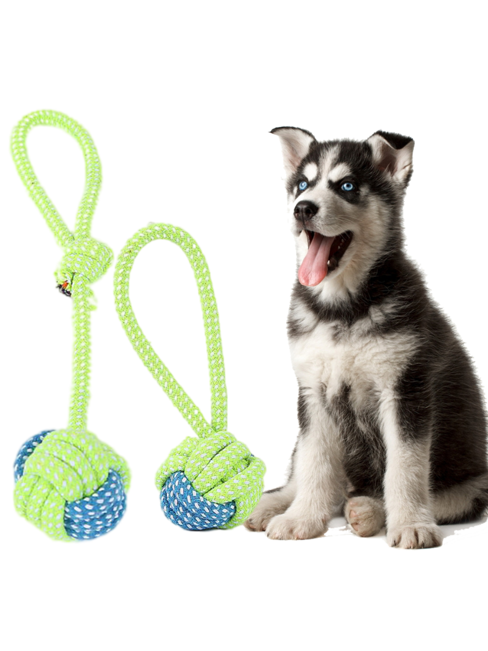 Dropship Pet Dog Toys For Large Small Dogs Toy Interactive Cotton Rope Mini Dog  Toys Ball For Dogs Accessories Toothbrush Chew Premium Cotton-Poly Tug Toy  For Dogs Interactive Rope Dog Toy For
