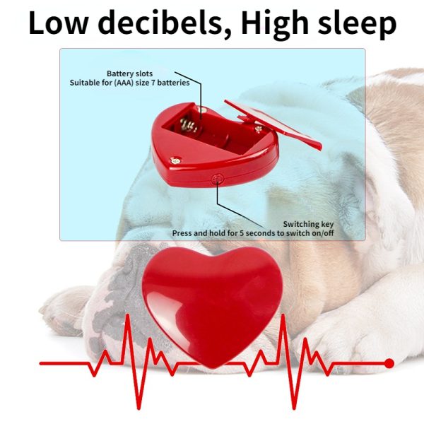 Pet Heartbeat Puppy Plush Toy for Anxiety Relief and Sleep Aid Drop Dc05