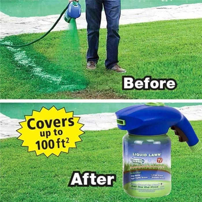 Plastic Seed Sprayer and Watering Can for Gardens and Lawns