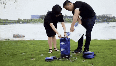 Portable 11L Outdoor Shower Bag with Long Hose