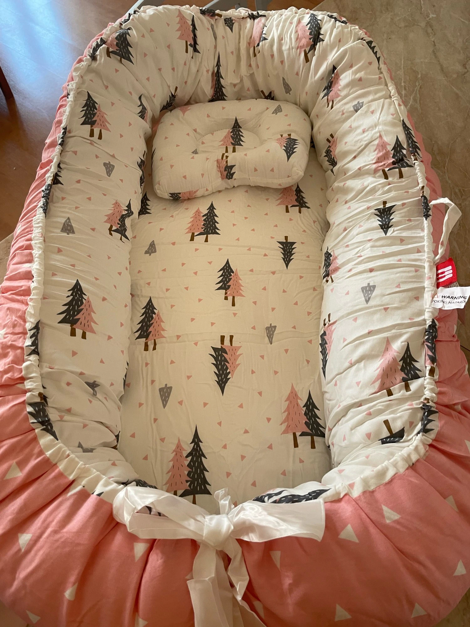 Portable Baby Bed, 100% Cotton Pressure-Proof Bionic Baby Bed photo review
