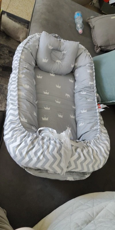 Portable Baby Bed, 100% Cotton Pressure-Proof Bionic Baby Bed photo review