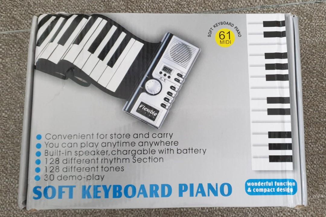 Portable Electric Roll Up Keyboard Piano, 61 Key Hand Roll Piano photo review