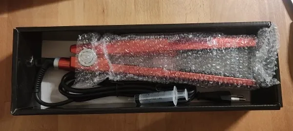 Portable Electric Steam Hair Straightener with LCD Display, Ceramic Coating photo review