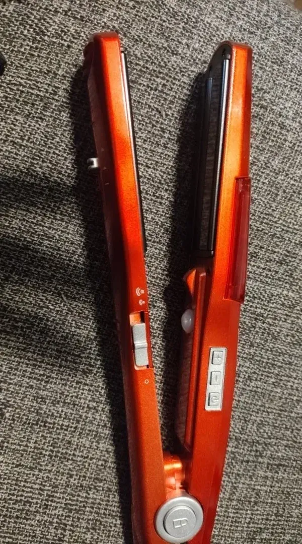 Portable Electric Steam Hair Straightener with LCD Display, Ceramic Coating photo review