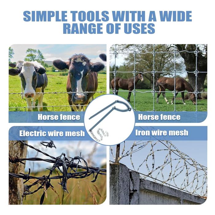 Portable Fence Repair Tool for Garden and Wire Fencing