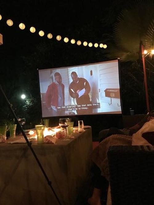 Portable Giant Outdoor Movie Screen 60-150 inches Foldable Projector Screen photo review