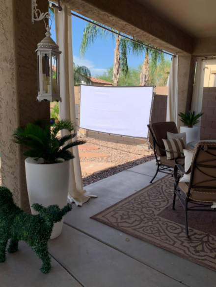 Portable Outdoor Movie Projector Screen 60 Inch to 150 Inch photo review