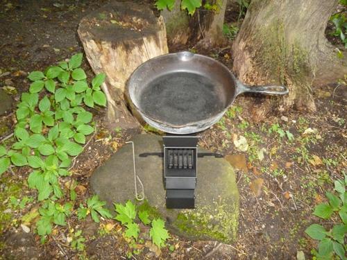 Portable Outdoor Rocket Wood Burning Stove Heater photo review