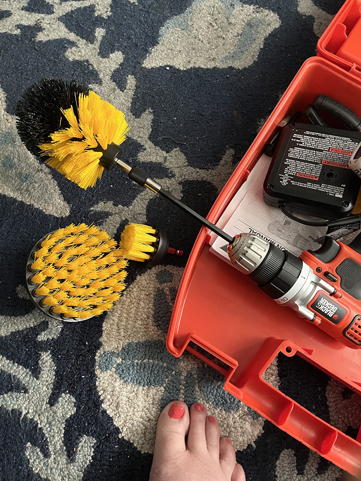 Power Scrubber Drill Brush Kit photo review