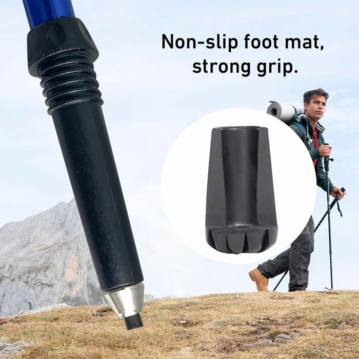 5-Section Foldable Telescopic Hiking Walking Stick Pole