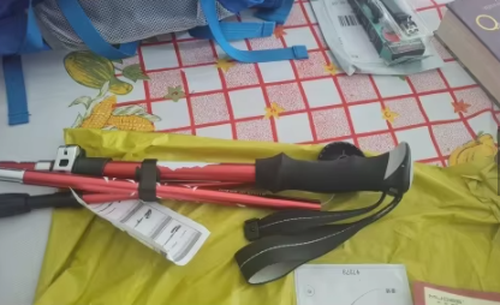 5-Section Foldable Telescopic Hiking Walking Stick Pole photo review