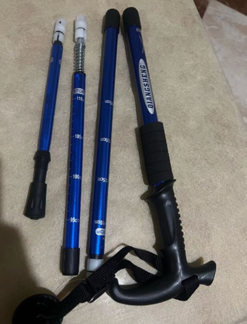 5-Section Foldable Telescopic Hiking Walking Stick Pole photo review