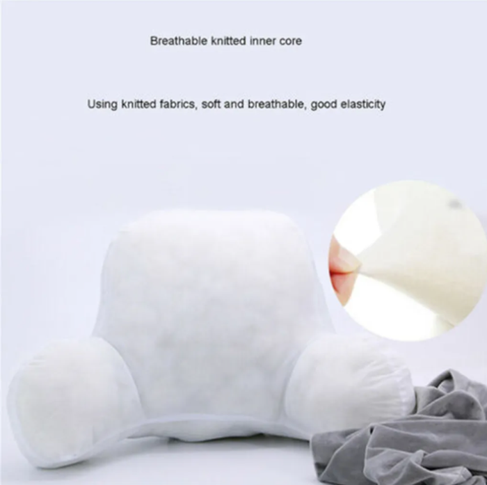 Soft Velvet Armrest Back Support Floor Pillow