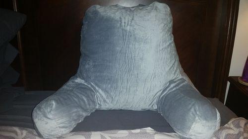 Soft Velvet Armrest Back Support Floor Pillow photo review