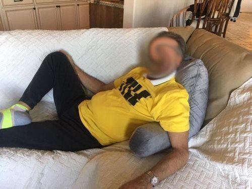 Soft Velvet Armrest Back Support Floor Pillow photo review