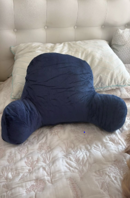 Soft Velvet Armrest Back Support Floor Pillow photo review