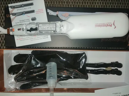 Professional Steam Hair Straightener with LED Display and Ceramic Plates photo review
