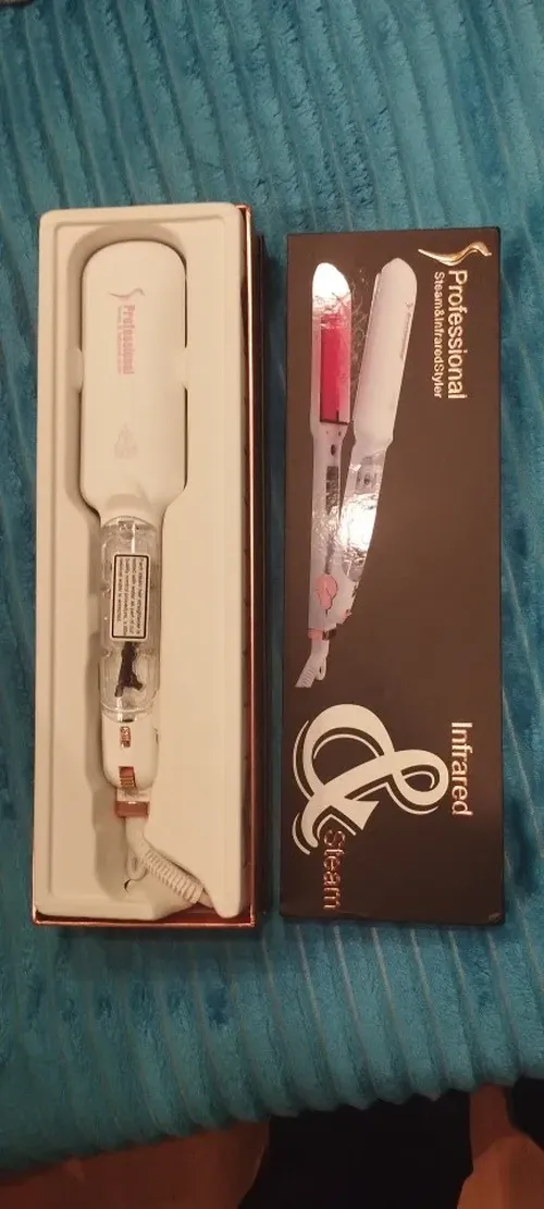 Professional Steam Hair Straightener with LED Display and Ceramic Plates photo review