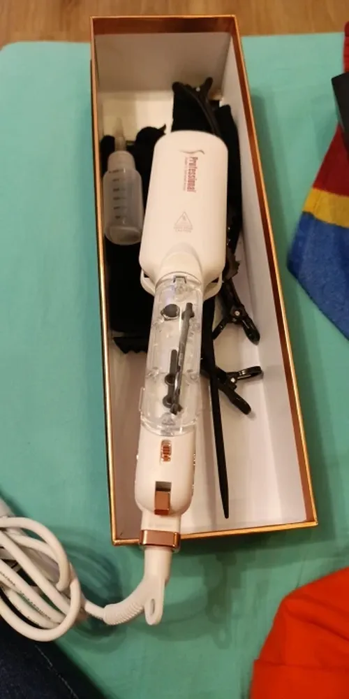 Professional Steam Hair Straightener with LED Display and Ceramic Plates photo review