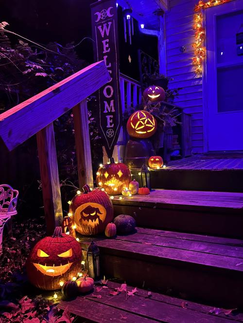 Pumpkin String Lights, LED Halloween Lights Battery Powered with Remote & Timer, Halloween Lights 3D Jack-o-Lantern photo review