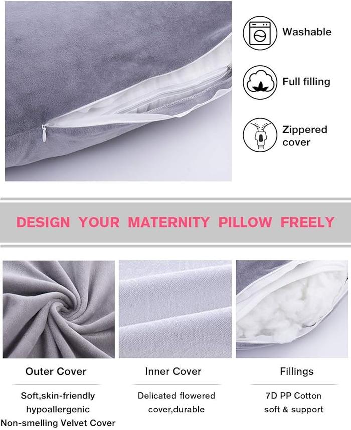 U-shaped Cotton Pregnant Women Pillow And Cushion Waist Pillow