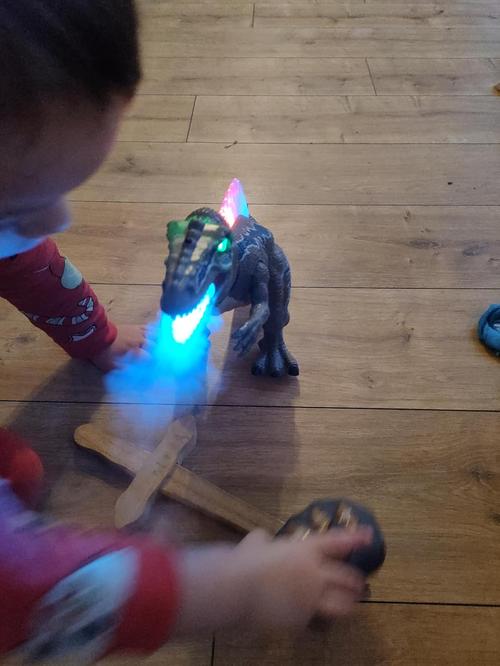 Remote Control Dinosaur Toys, LED Light Up Dinosaur Toys, Robot Toys Dinosaurs photo review