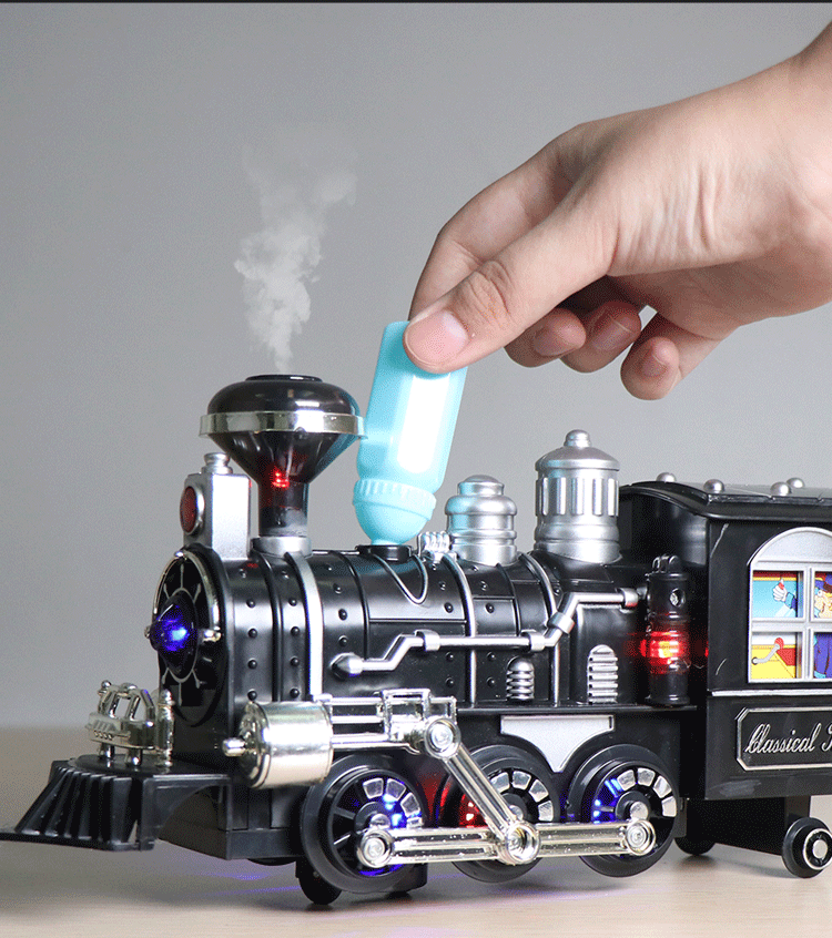 Electric Steam Train Toy with Remote Control Track