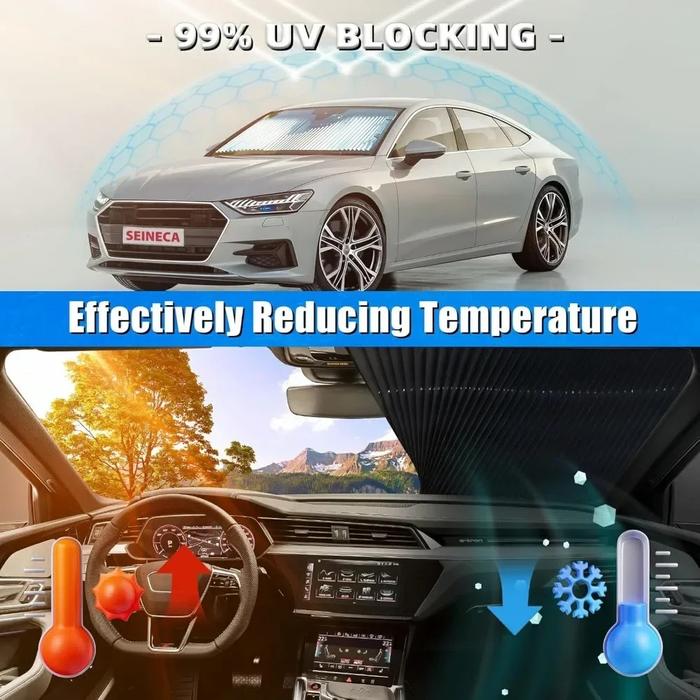 Retractable Car Sun Shade Curtain for Front and Rear Windows