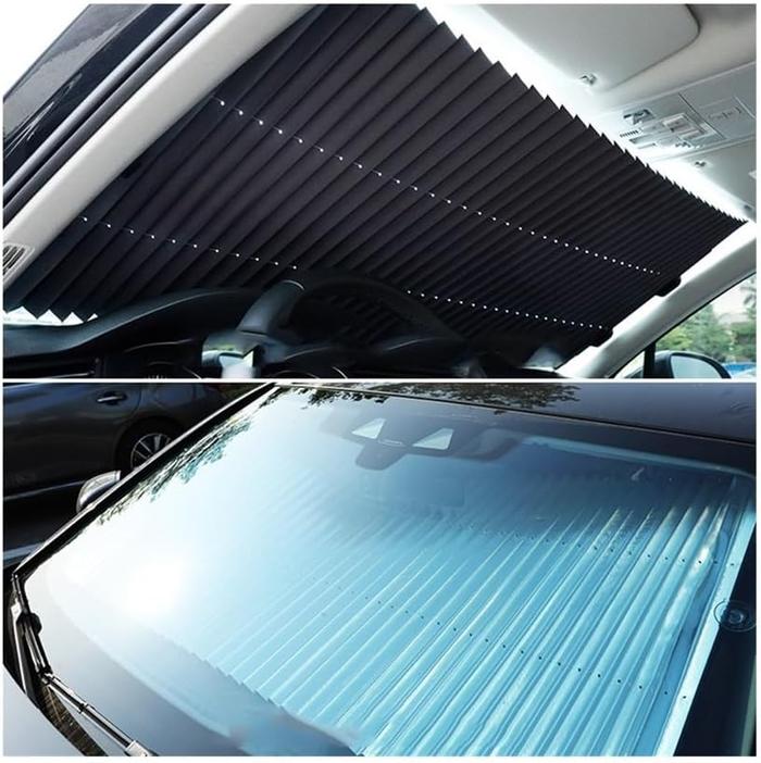 Retractable Car Sun Shade Curtain for Front and Rear Windows