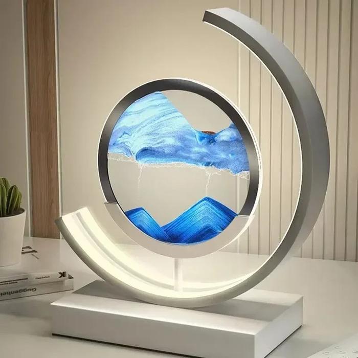 LED Moving Sand Art Night Light Lamp