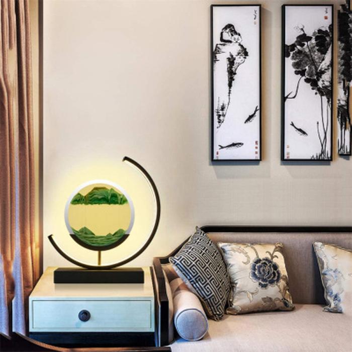 LED Moving Sand Art Night Light Lamp