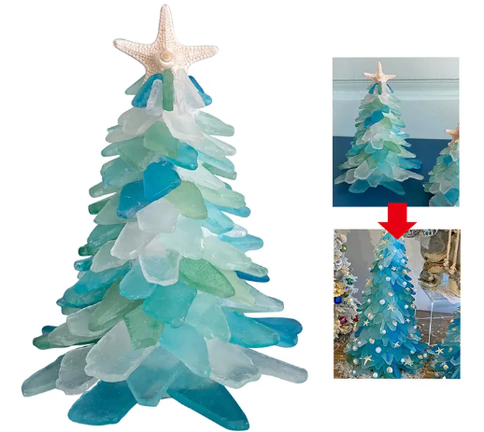 Christmas Starfish Resin Tree Ornaments Decor