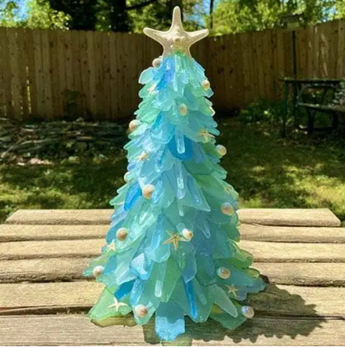 Christmas Starfish Resin Tree Ornaments Decor