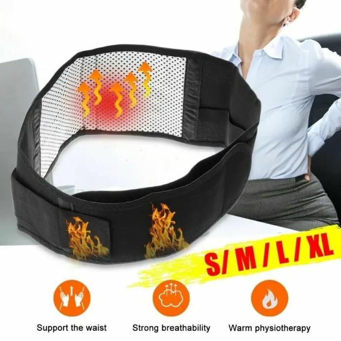 Self-Heating Magnetic Waist Belt for Back Pain Relief Support