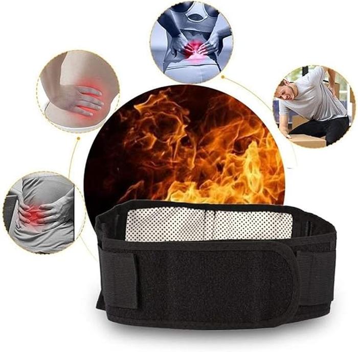 Self-Heating Magnetic Waist Belt for Back Pain Relief Support