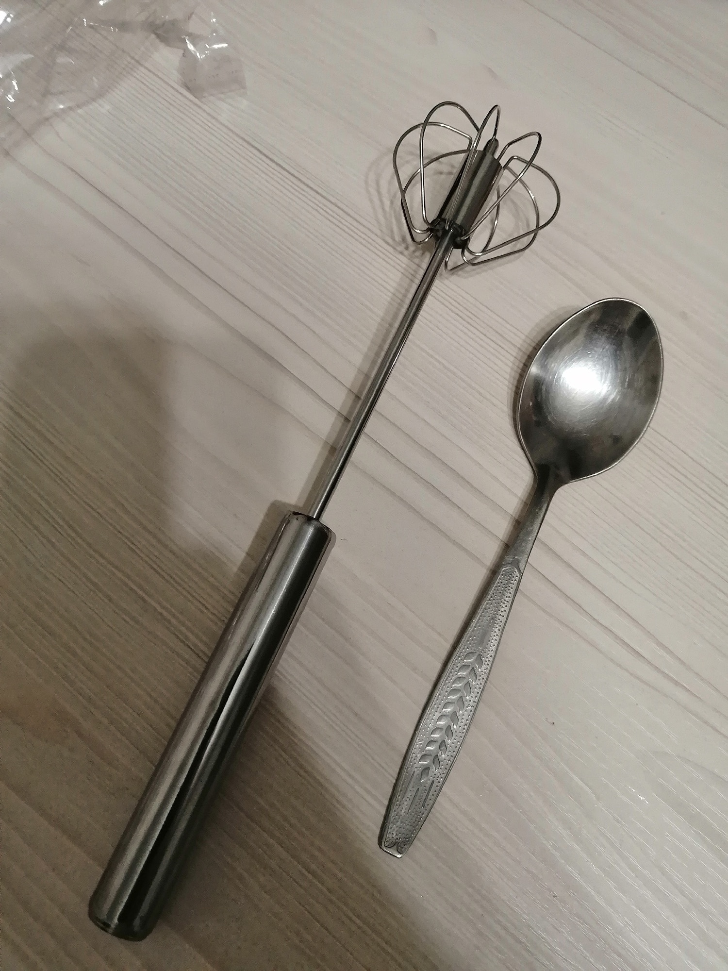  Mixer Egg Beater Manual Self Turning 304 Stainless