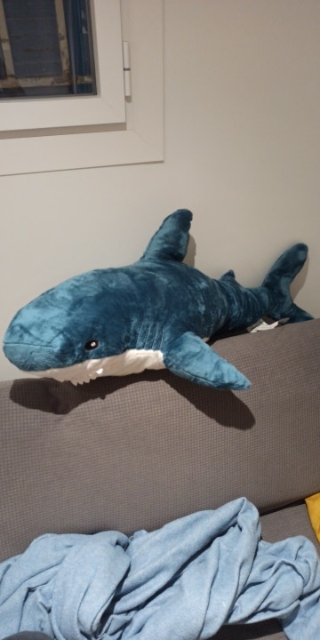 Shark Stuffed Animal Creative Cute Shark Doll Bedroom Sofa Decoration Plush Toys photo review