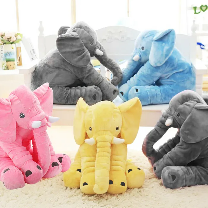 Soft Elephant Plush Pillowcase for Kids Room Decor